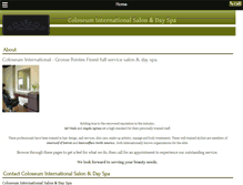 Tablet Screenshot of coloseumsalon.com